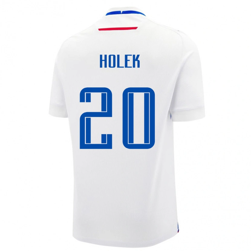 Danxen Kid Slovakia Jakub Holek #20 White Blue Away Jersey 26-28 T-Shirt
