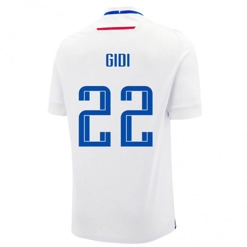 Danxen Kid Slovakia Samuel Gidi #22 White Blue Away Jersey 26-28 T-Shirt