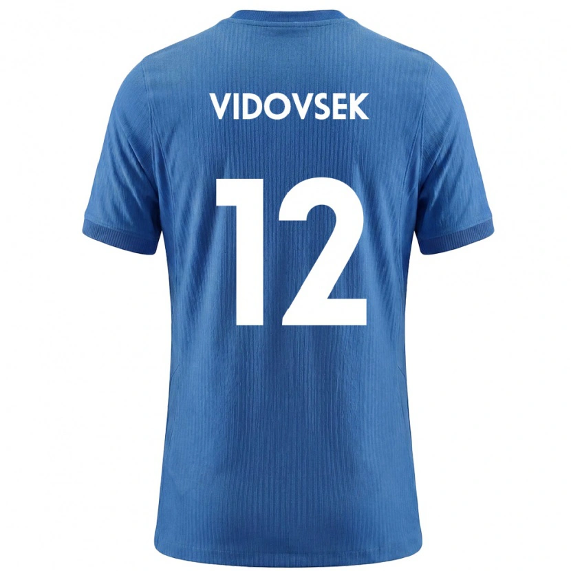 Danxen Kid Slovenia Matevz Vidovsek #12 Blue White Away Jersey 26-28 T-Shirt