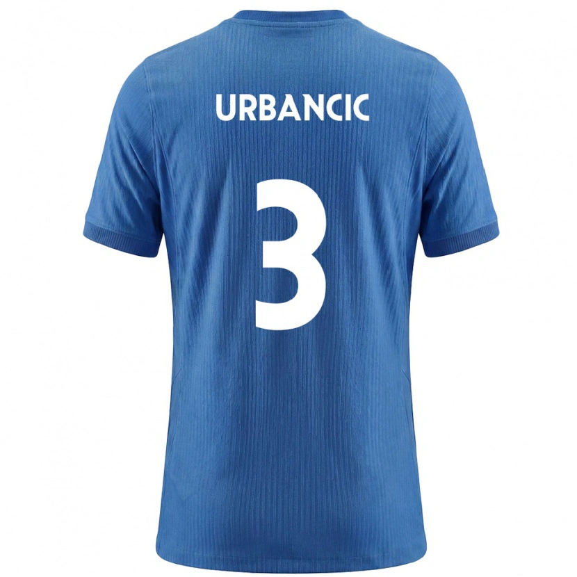Danxen Kid Slovenia Jost Urbancic #3 Blue White Away Jersey 26-28 T-Shirt