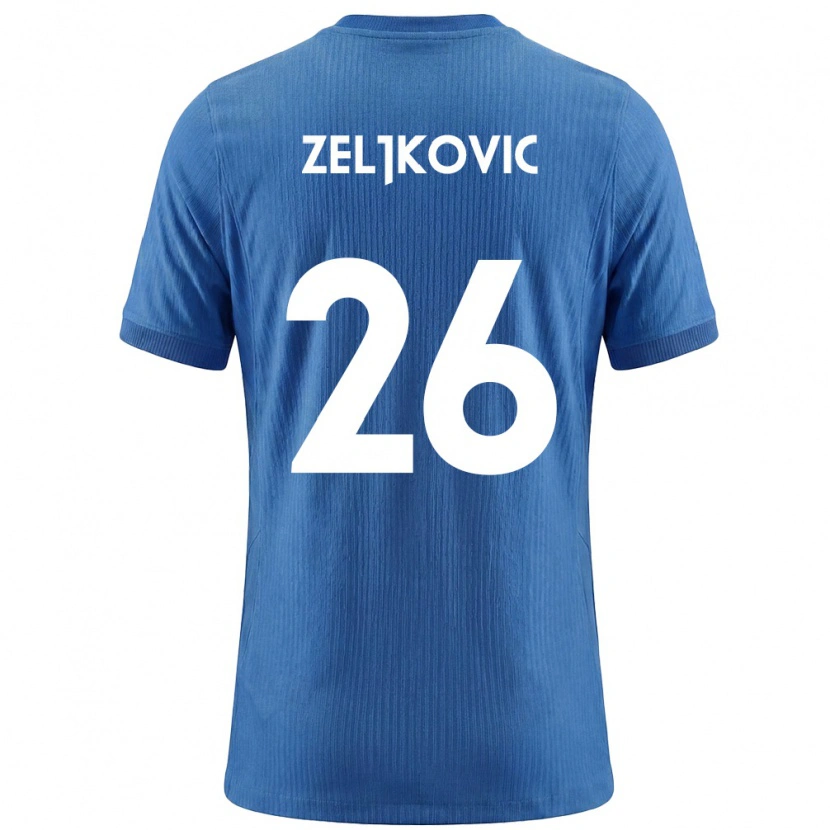 Danxen Kid Slovenia Adrian Zeljkovic #26 Blue White Away Jersey 26-28 T-Shirt