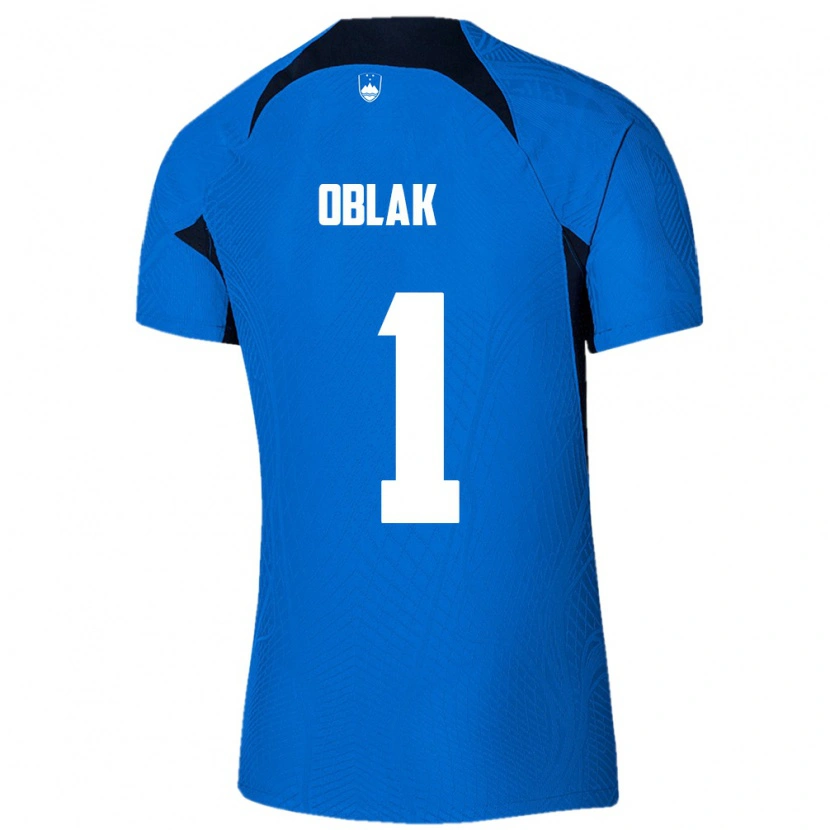 Danxen Kid Slovenia Jan Oblak #1 Blue White Away Jersey 26-28 T-Shirt