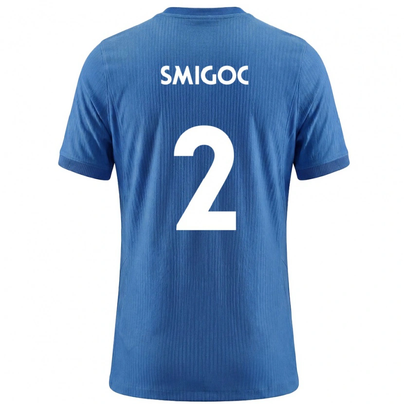 Danxen Kid Slovenia Teo Smigoc #2 Blue White Away Jersey 26-28 T-Shirt