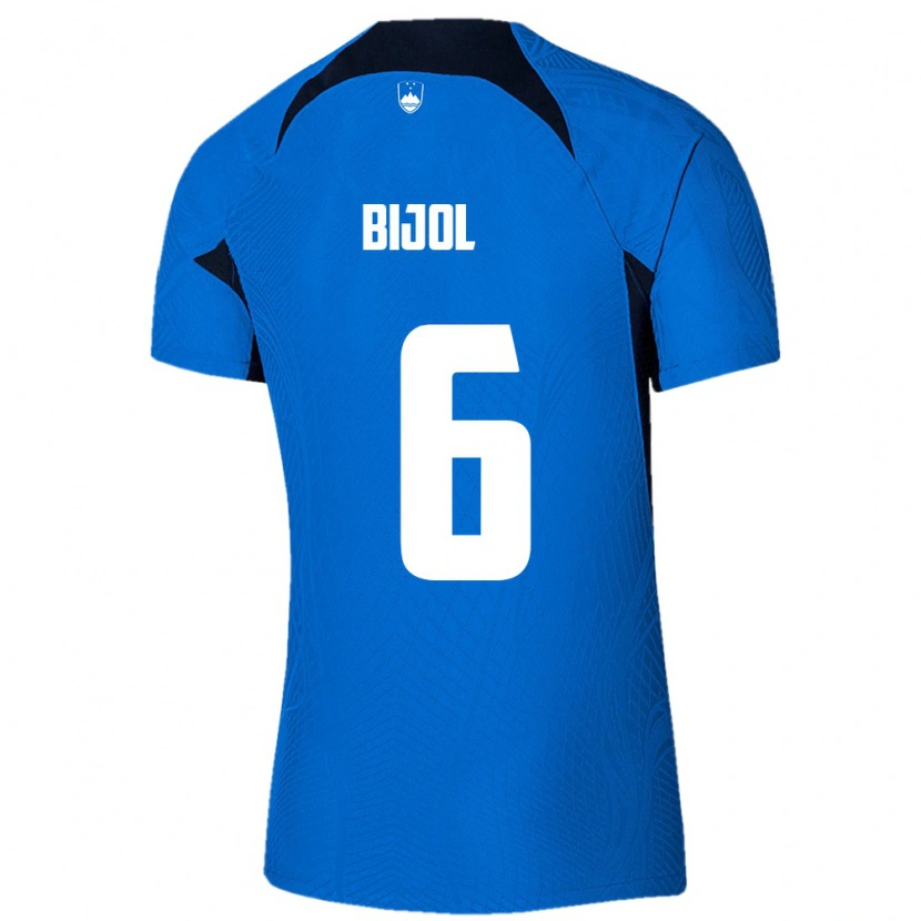 Danxen Kid Slovenia Jaka Bijol #6 Blue White Away Jersey 26-28 T-Shirt