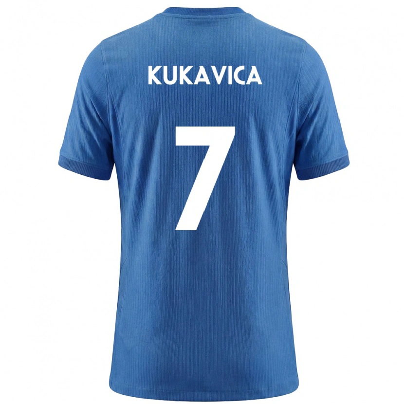 Danxen Kid Slovenia Inas Kukavica #7 Blue White Away Jersey 26-28 T-Shirt