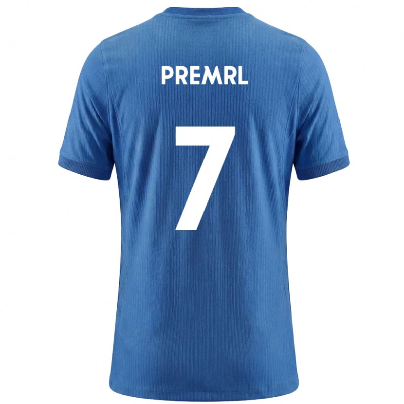 Danxen Kid Slovenia Jaka Premrl #7 Blue White Away Jersey 26-28 T-Shirt