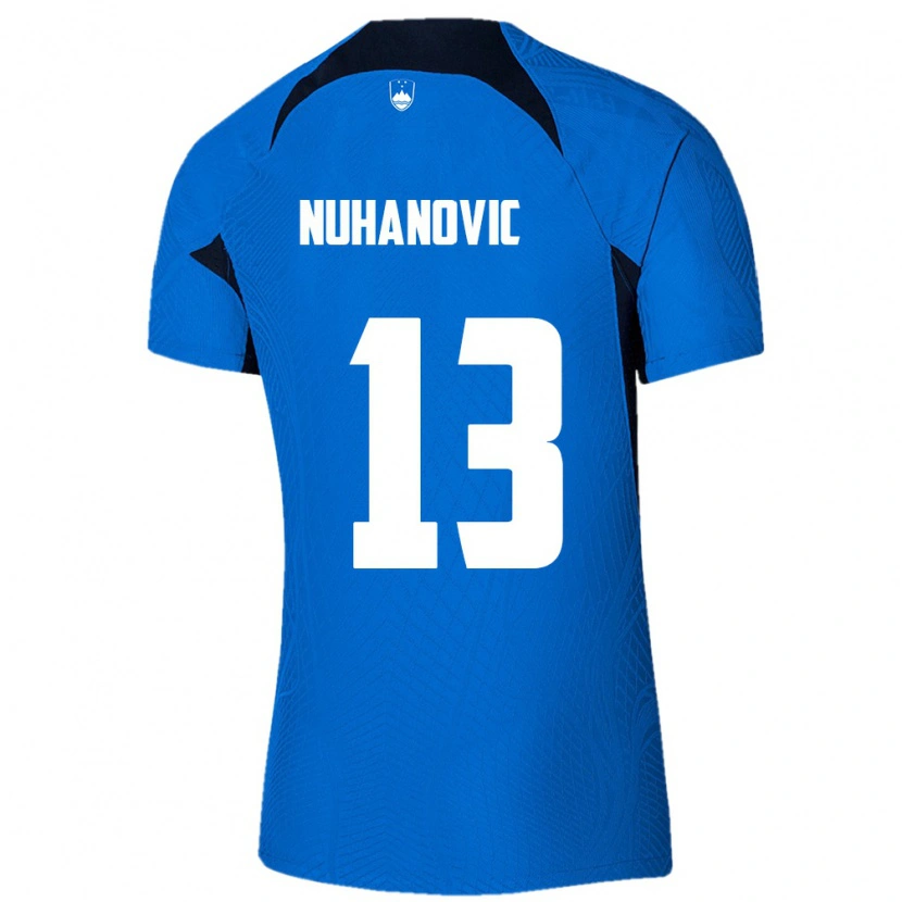 Danxen Kid Slovenia Husko Nuhanovic #13 Blue White Away Jersey 26-28 T-Shirt
