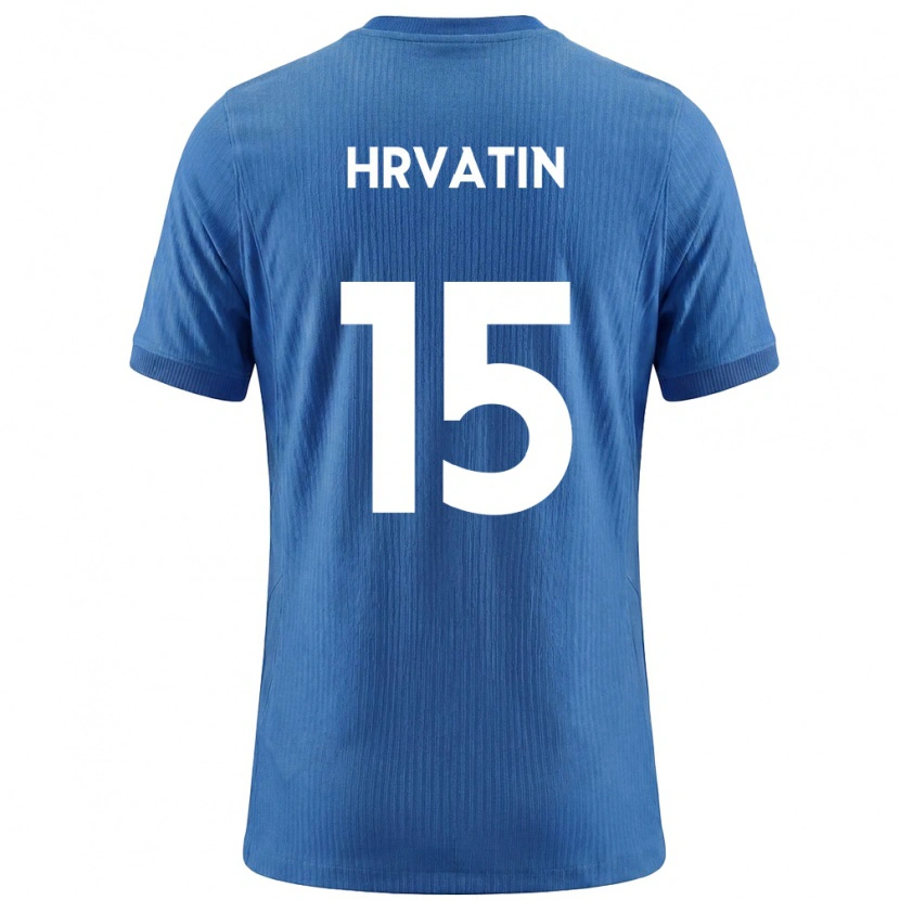 Danxen Kid Slovenia Rene Hrvatin #15 Blue White Away Jersey 26-28 T-Shirt