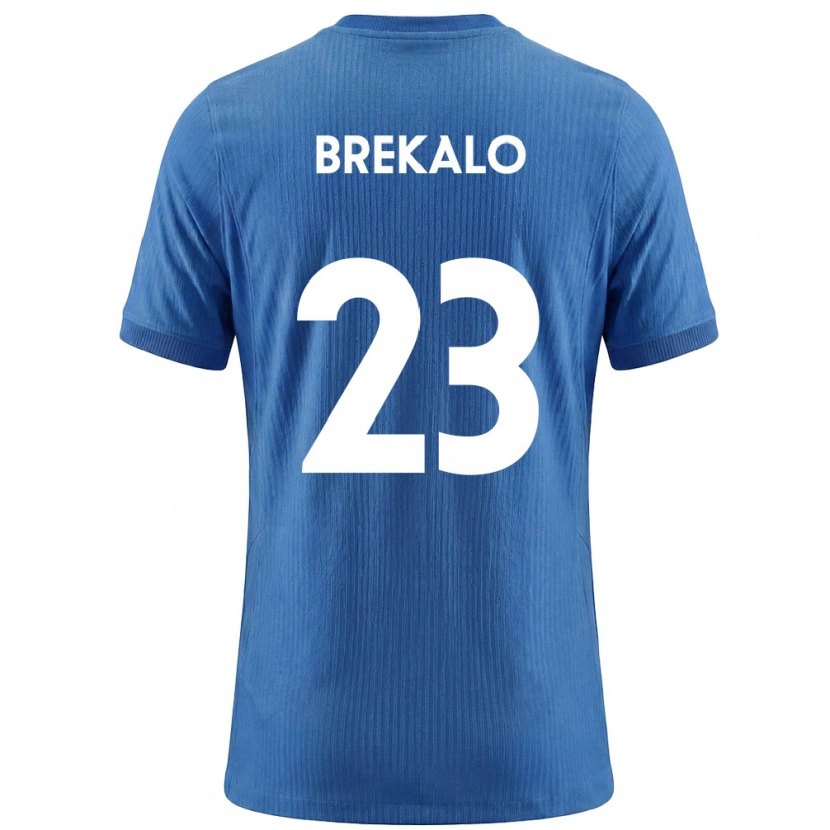 Danxen Kid Slovenia David Brekalo #23 Blue White Away Jersey 26-28 T-Shirt