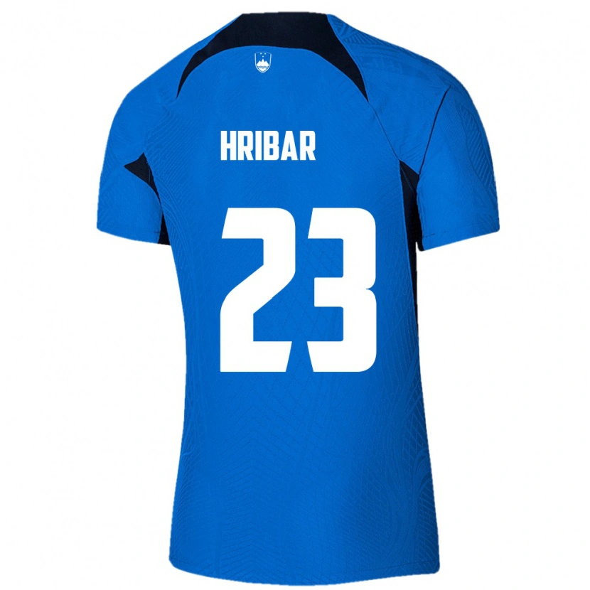 Danxen Kid Slovenia Lan Hribar #23 Blue White Away Jersey 26-28 T-Shirt