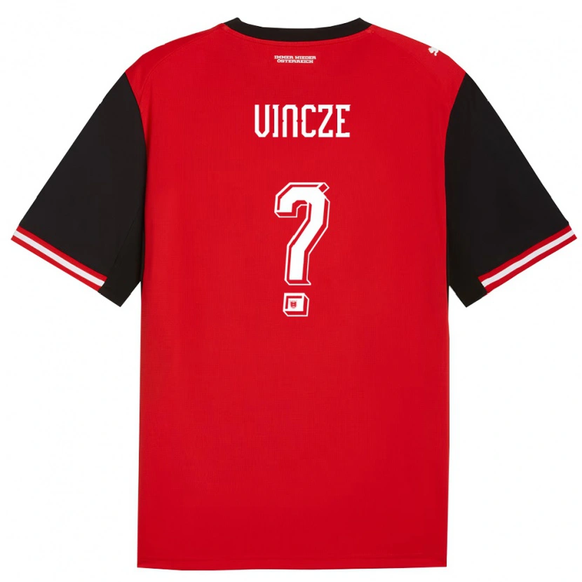 Danxen Men Austria Dominic Vincze #0 Black White Home Jersey 26-28 T-Shirt