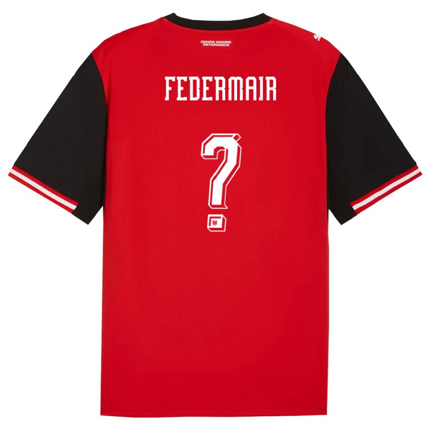Danxen Men Austria Sinan Federmair #0 Black White Home Jersey 26-28 T-Shirt