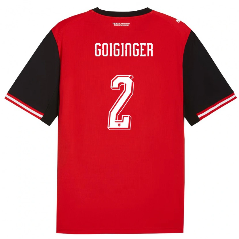 Danxen Men Austria Alessandro Goiginger #2 Black White Home Jersey 26-28 T-Shirt
