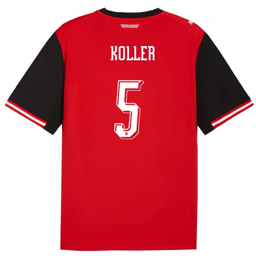 Danxen Men Austria Paul Koller #5 Black White Home Jersey 26-28 T-Shirt