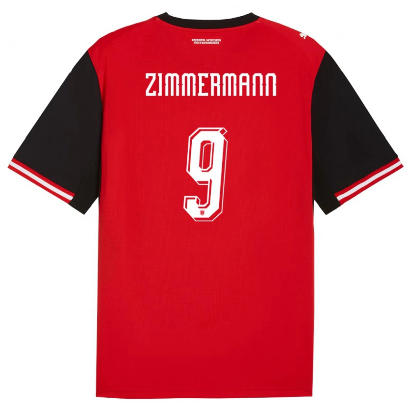 Danxen Men Austria Bernhard Zimmermann #9 Black White Home Jersey 26-28 T-Shirt