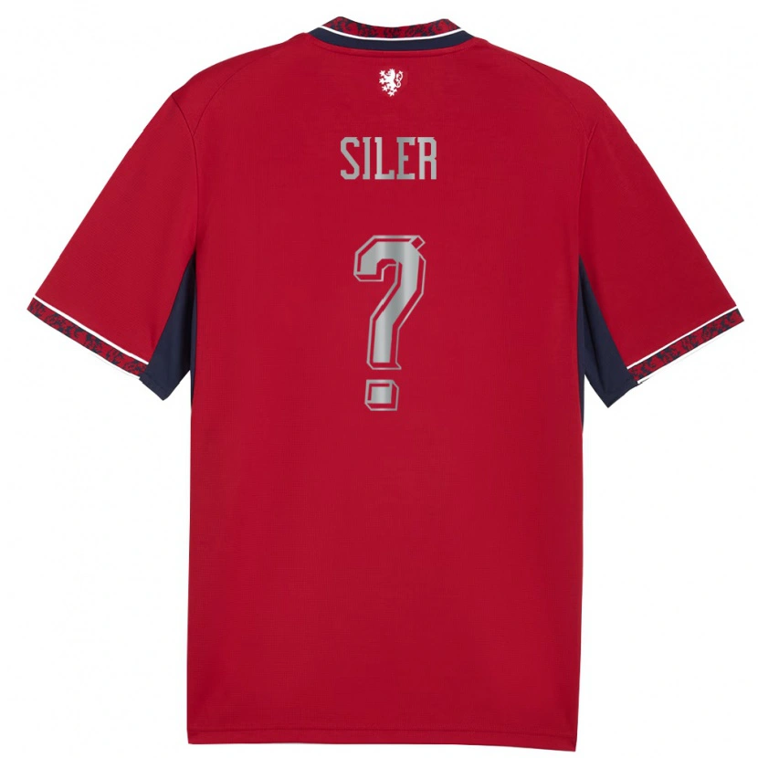 Danxen Men Czech Republic Radek Siler #0 Red White Navy Home Jersey 26-28 T-Shirt