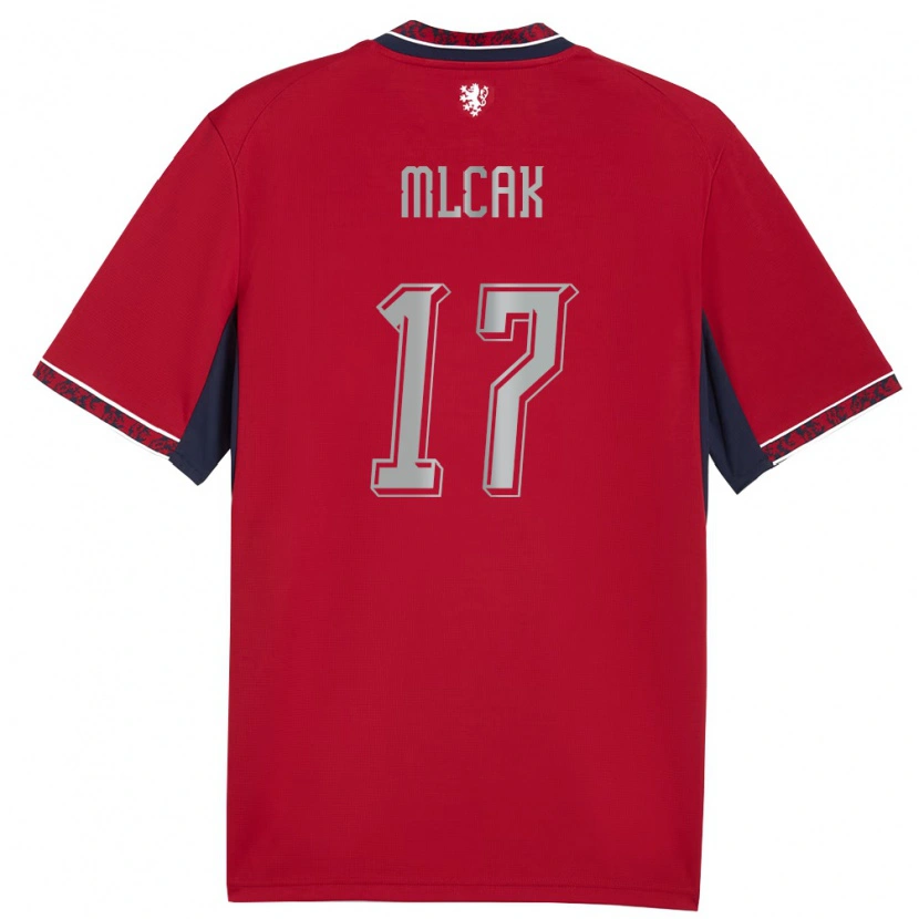 Danxen Men Czech Republic Denis Mlcak #17 Red White Navy Home Jersey 26-28 T-Shirt
