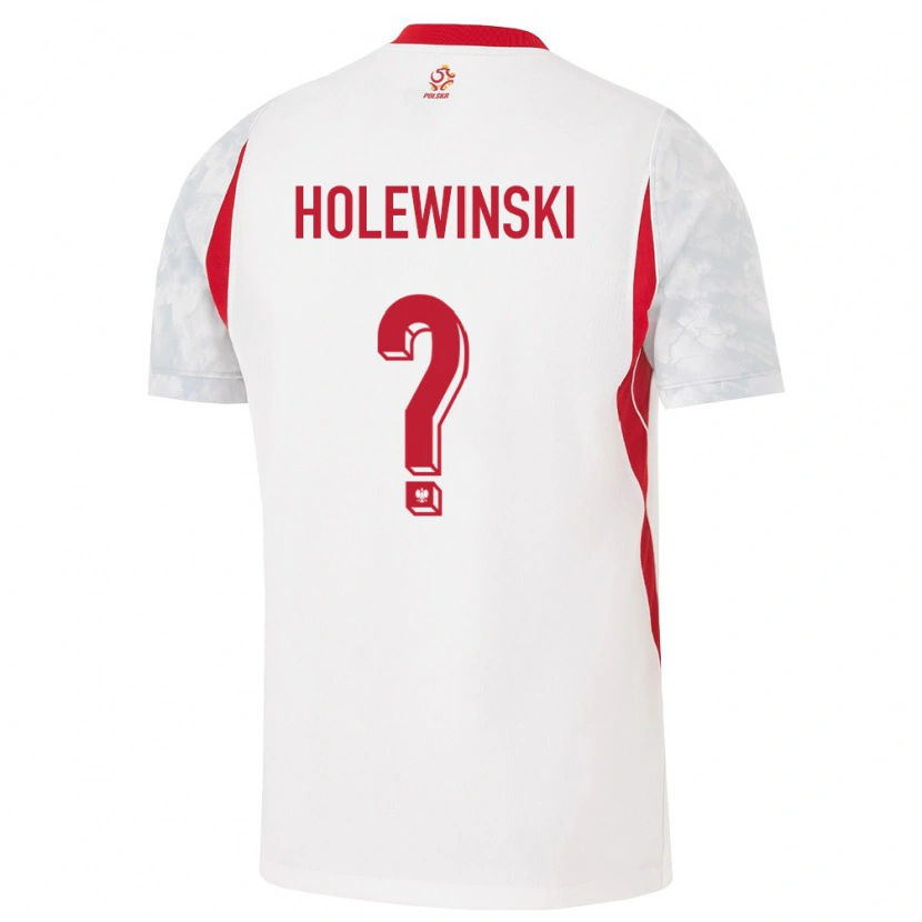 Danxen Men Poland Axel Holewinski #0 White Red Gray Home Jersey 26-28 T-Shirt
