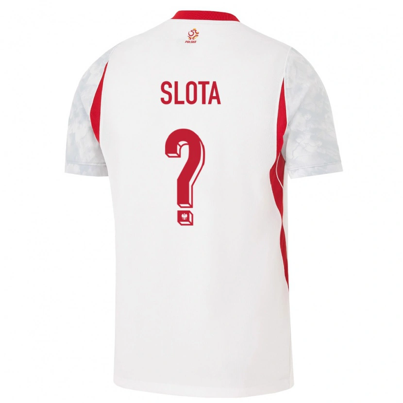 Danxen Men Poland Ksawery Słota #0 White Red Gray Home Jersey 26-28 T-Shirt