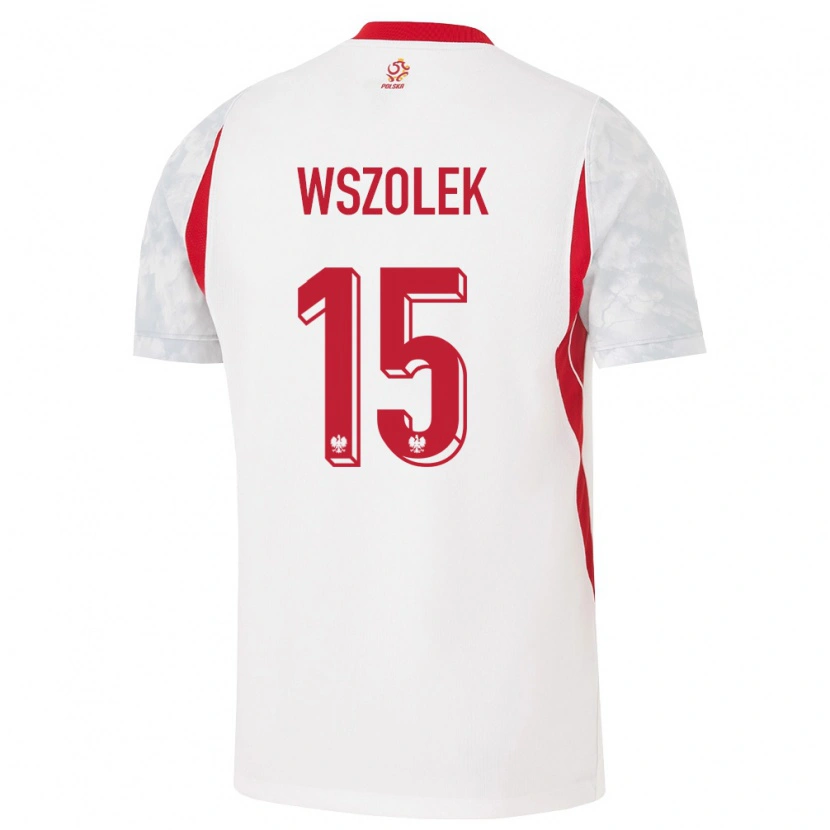 Danxen Men Poland Paweł Wszołek #15 White Red Gray Home Jersey 26-28 T-Shirt