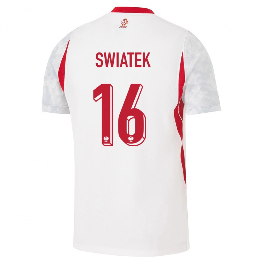 Danxen Men Poland Dawid Swiatek #16 White Red Gray Home Jersey 26-28 T-Shirt
