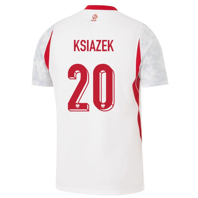Danxen Men Poland Mateusz Książek #20 White Red Gray Home Jersey 26-28 T-Shirt