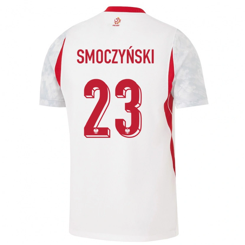 Danxen Men Poland Michał Smoczyński #23 White Red Gray Home Jersey 26-28 T-Shirt