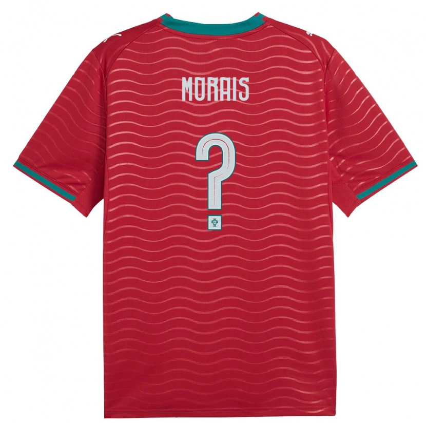 Danxen Men Portugal Joao Morais #0 Red Green White Home Jersey 26-28 T-Shirt