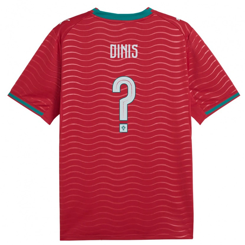 Danxen Men Portugal Dinis #0 Red Green White Home Jersey 26-28 T-Shirt
