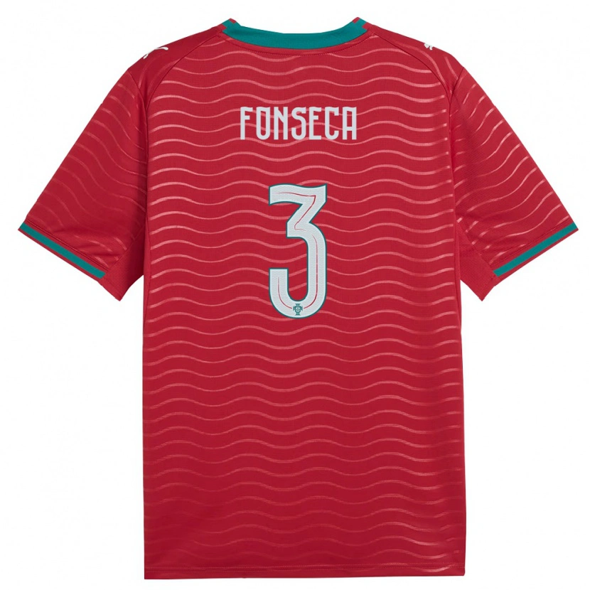 Danxen Men Portugal Joao Fonseca #3 Red Green White Home Jersey 26-28 T-Shirt