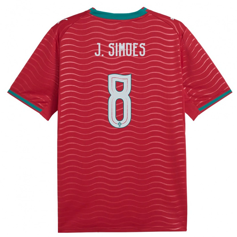 Danxen Men Portugal João Simões #8 Red Green White Home Jersey 26-28 T-Shirt
