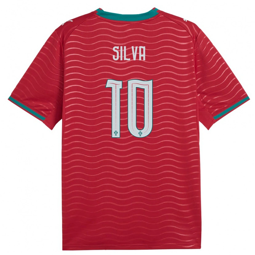 Danxen Men Portugal Jessica Silva #10 Red Green White Home Jersey 26-28 T-Shirt
