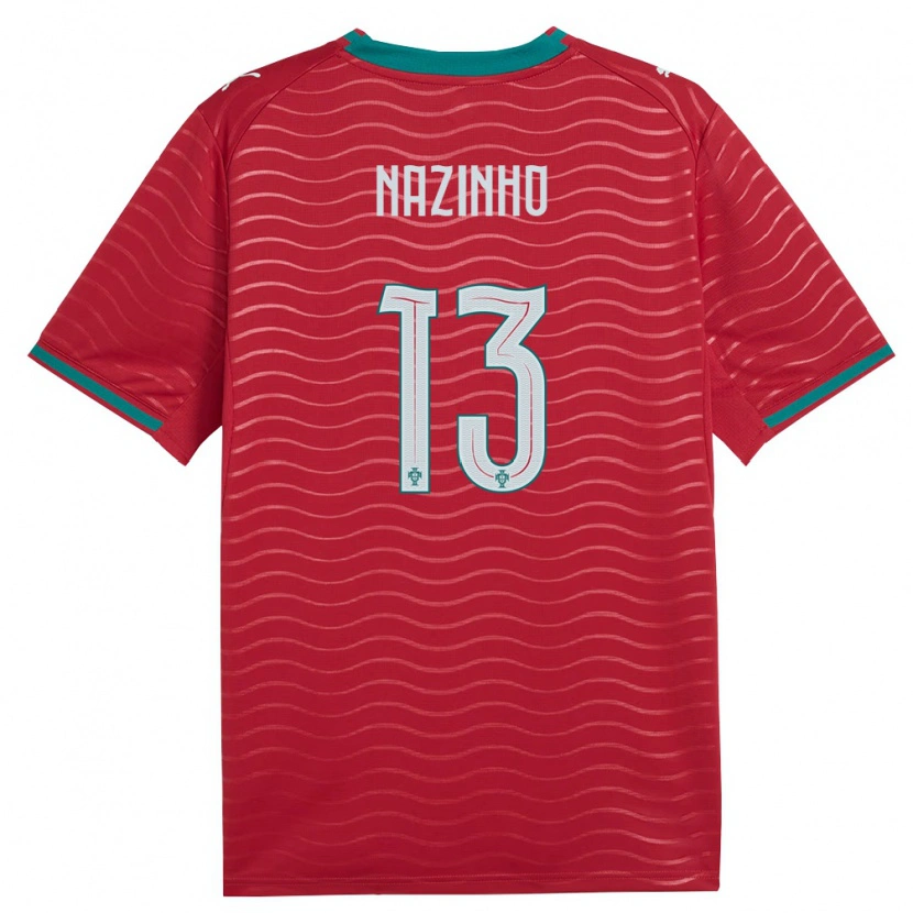 Danxen Men Portugal Nazinho #13 Red Green White Home Jersey 26-28 T-Shirt
