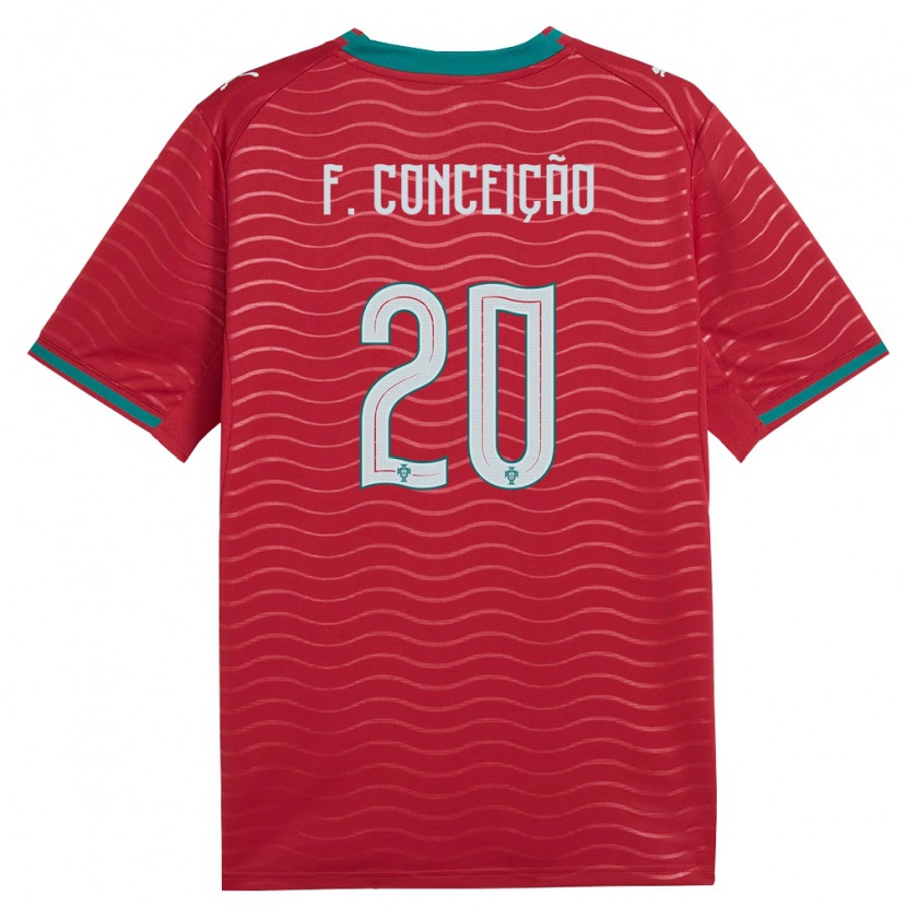 Danxen Men Portugal Francisco Conceição #20 Red Green White Home Jersey 26-28 T-Shirt