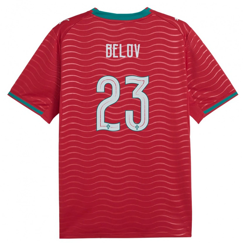 Danxen Men Portugal Sevastian Belov #23 Red Green White Home Jersey 26-28 T-Shirt