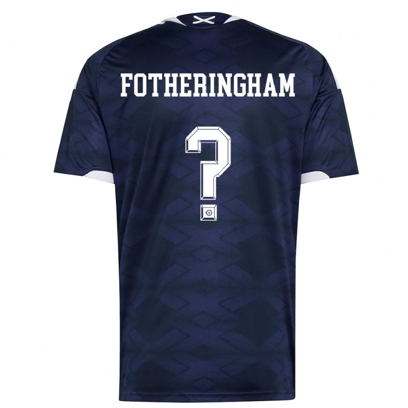 Danxen Men Scotland Kai Fotheringham #0 Navy White Home Jersey 26-28 T-Shirt