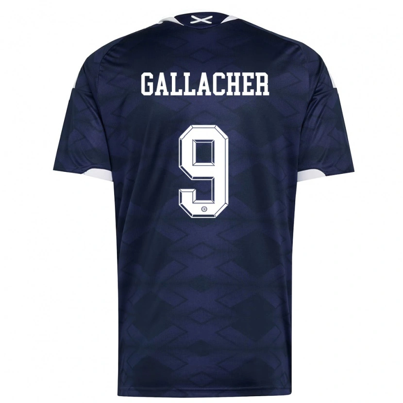 Danxen Men Scotland Amy Gallacher #9 Navy White Home Jersey 26-28 T-Shirt