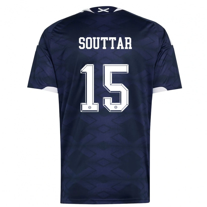 Danxen Men Scotland John Souttar #15 Navy White Home Jersey 26-28 T-Shirt