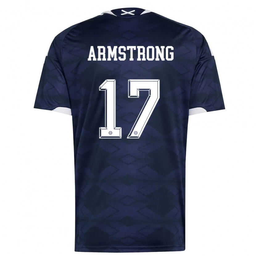 Danxen Men Scotland Stuart Armstrong #17 Navy White Home Jersey 26-28 T-Shirt