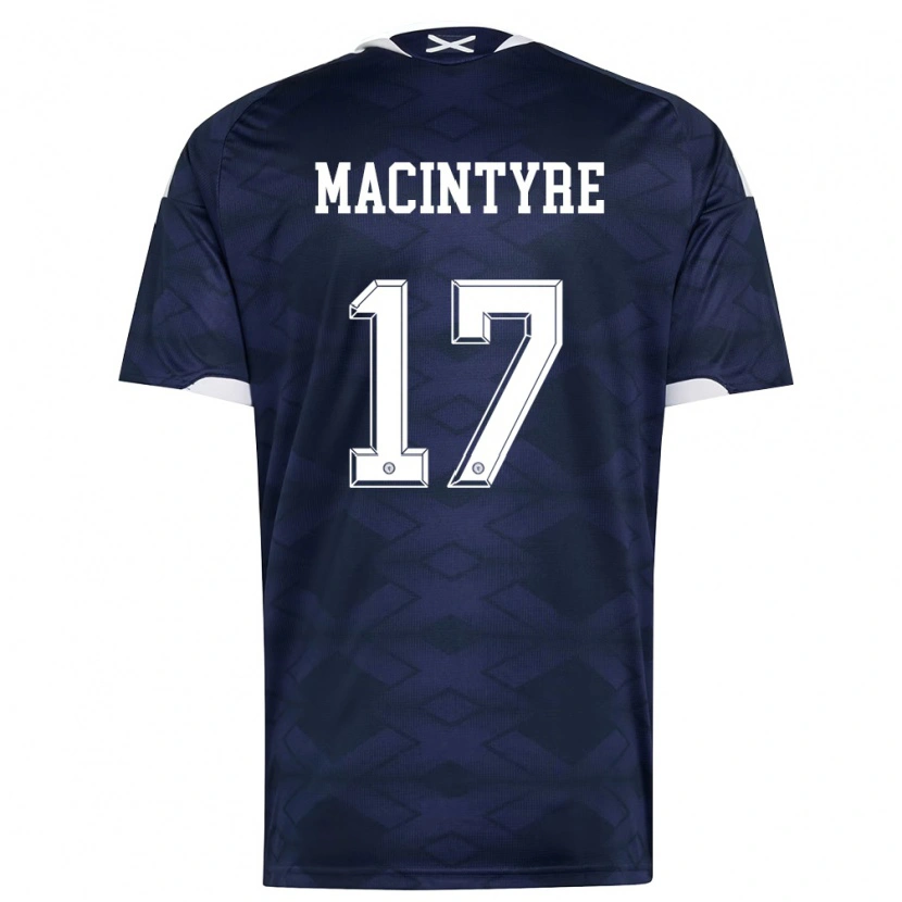 Danxen Men Scotland Jacob Macintyre #17 Navy White Home Jersey 26-28 T-Shirt