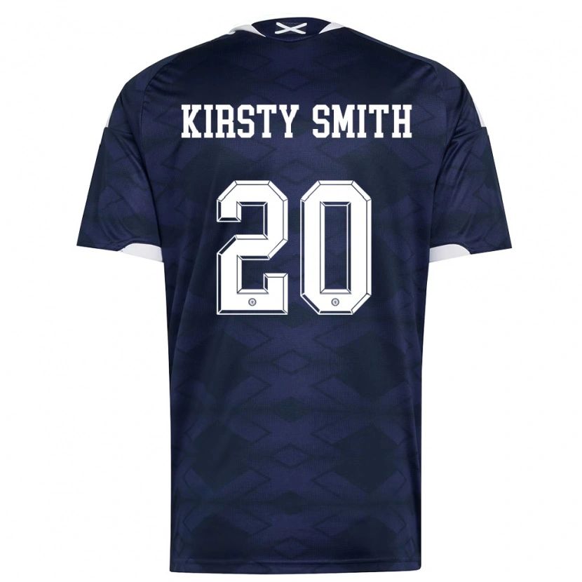 Danxen Men Scotland Kirsty Smith #20 Navy White Home Jersey 26-28 T-Shirt