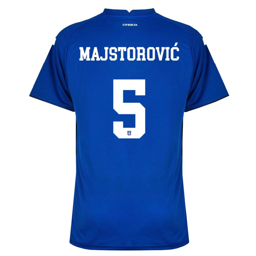 Danxen Men Serbia Milan Majstorovic #5 Navy Red Home Jersey 26-28 T-Shirt