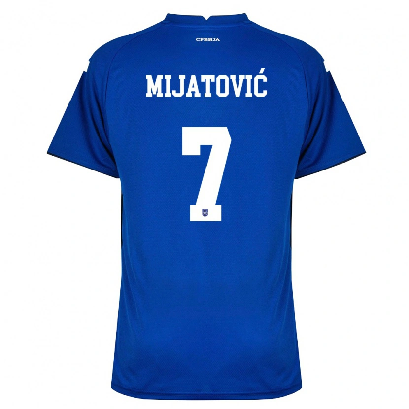 Danxen Men Serbia Milica Mijatovic #7 Navy Red Home Jersey 26-28 T-Shirt