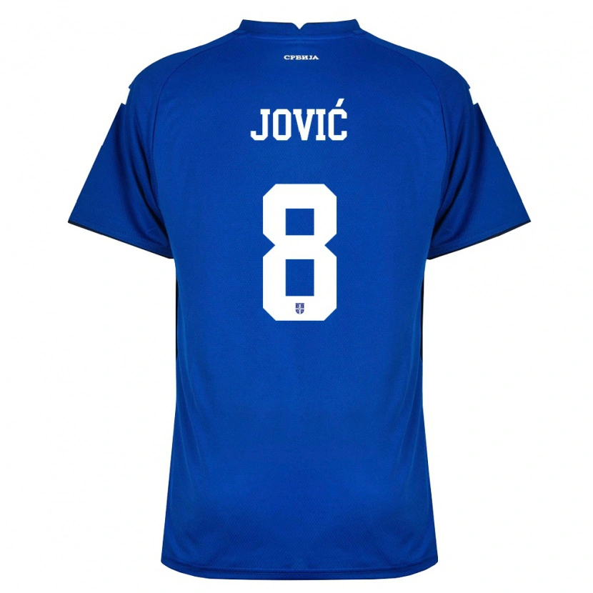 Danxen Men Serbia Luka Jović #8 Navy Red Home Jersey 26-28 T-Shirt