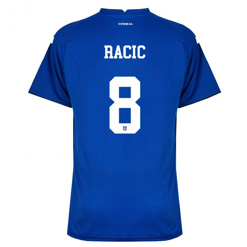 Danxen Men Serbia Uros Racic #8 Navy Red Home Jersey 26-28 T-Shirt
