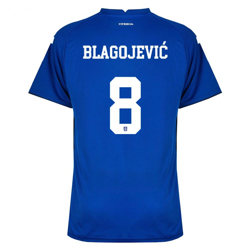 Danxen Men Serbia Dina Blagojevic #8 Navy Red Home Jersey 26-28 T-Shirt