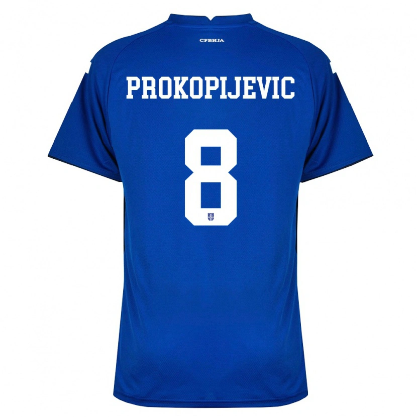 Danxen Men Serbia Mateja Prokopijevic #8 Navy Red Home Jersey 26-28 T-Shirt