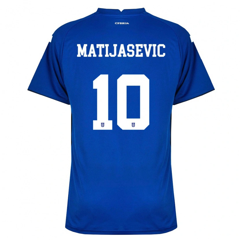Danxen Men Serbia Filip Matijasevic #10 Navy Red Home Jersey 26-28 T-Shirt