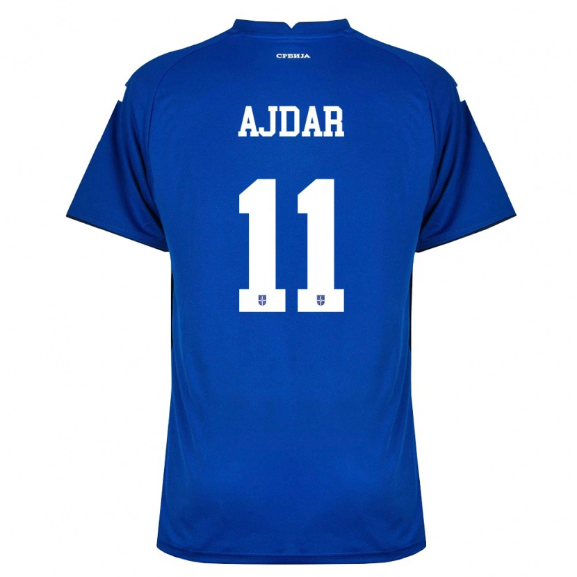 Danxen Men Serbia Ognjen Ajdar #11 Navy Red Home Jersey 26-28 T-Shirt