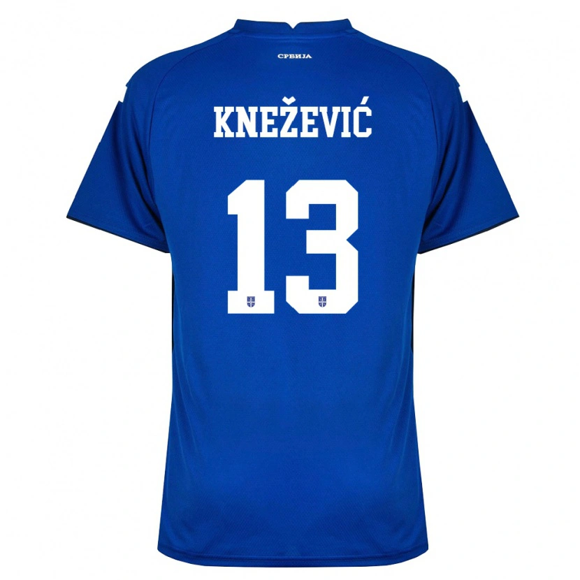 Danxen Men Serbia Milana Knezevic #13 Navy Red Home Jersey 26-28 T-Shirt